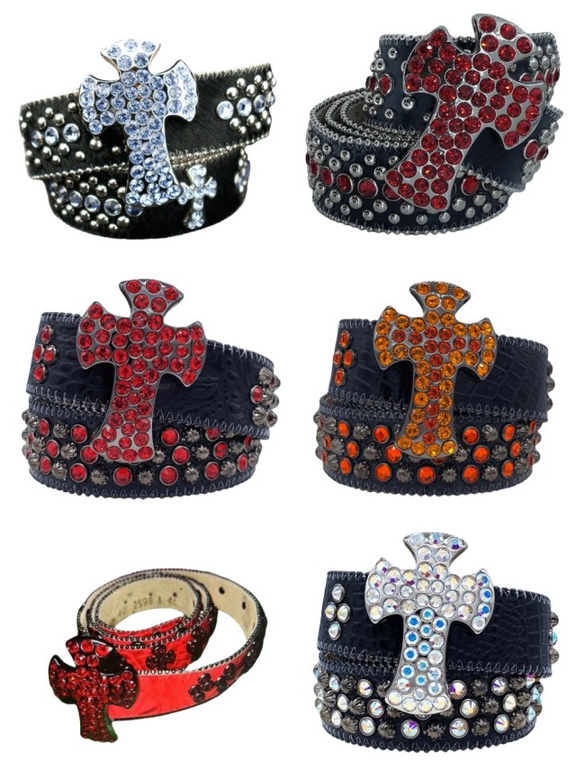 1:1 quality version 28295041 BB same style sequin Belt 6 colors