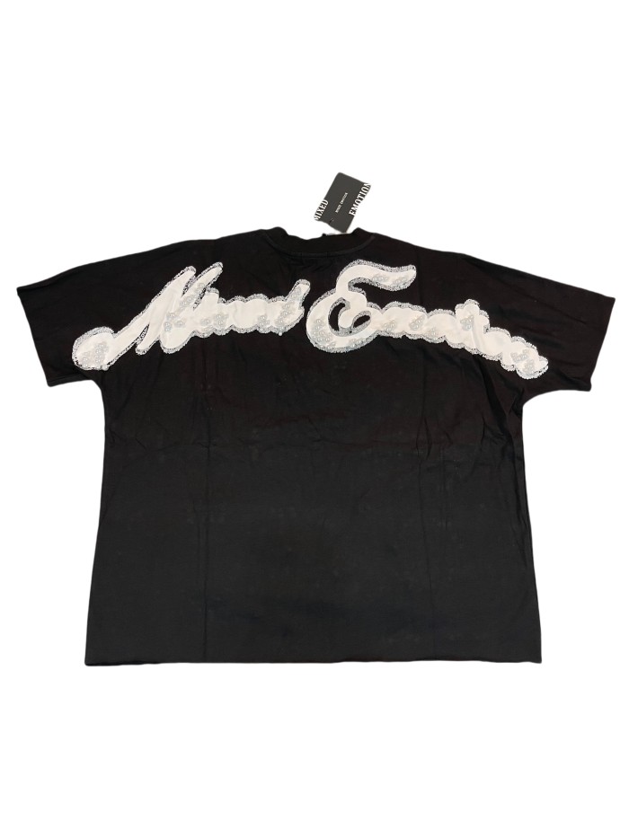 28201068 Pearl Embellished Letter Clash Cherub Print Tee 2 colors