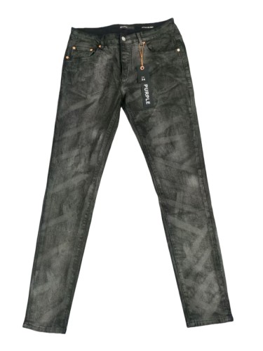 28216336 Gray White Graffiti Slim-fit Ankle-length Jeans