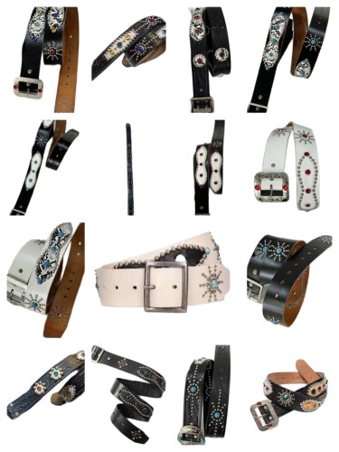 1:1 quality version 28296442 cowhide dopamine water diamond Belt 15 colors