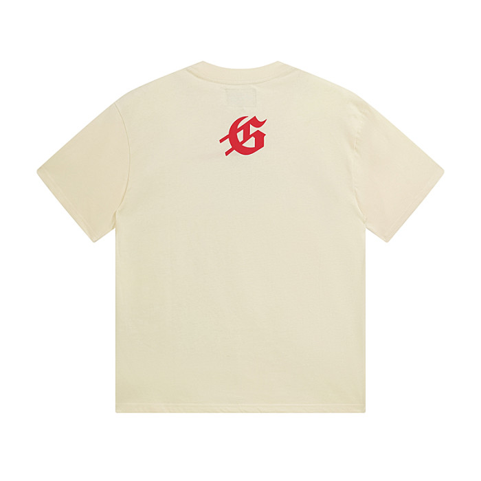28298502 Seaside Vacation Couple Skull Print Washed Version Tee 2 colors