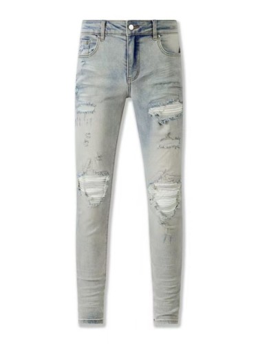 1:1 quality version 28302997 White Patched Jeans