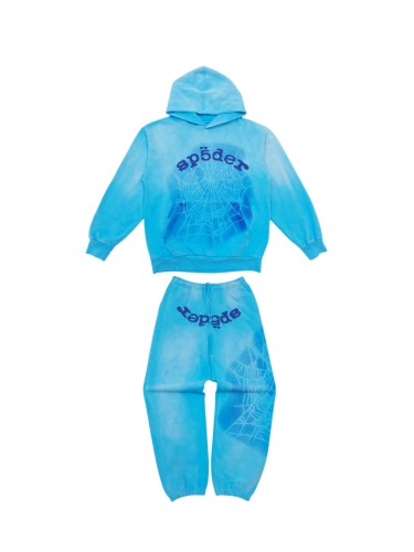 1:1 quality version 28303725 Shadow Spiderweb Print Hoodie & Pants Set