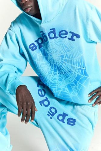 1:1 quality version 28303725 Shadow Spiderweb Print Hoodie & Pants Set
