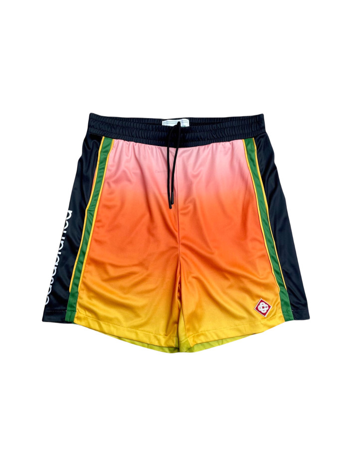 1:1 quality version 28310508 Gradient Colorblock Print Mesh Athletic Tee & Shorts Set 3 colors