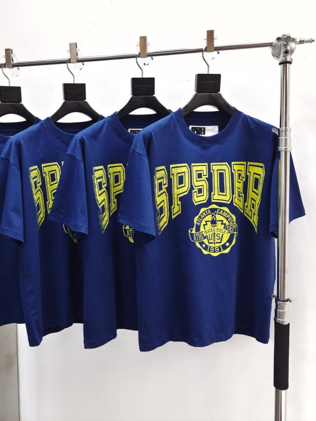 [Big & Tall for weights up to 220 lbs]1:1 quality version 28312369 Yellow University Logo Lettering Print Tee