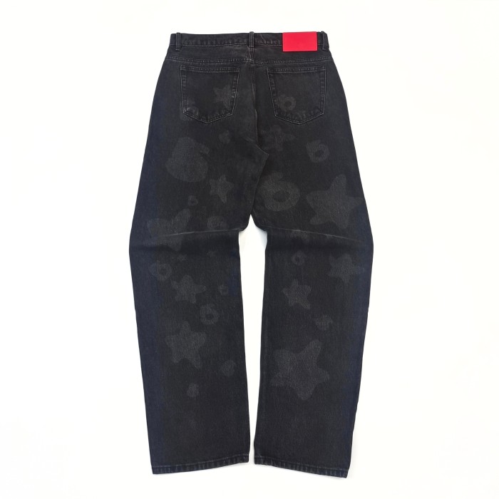 [Big & Tall for weights up to 220 lbs]1:1 quality version 28195415 Dark Logo Jeans 2 colors