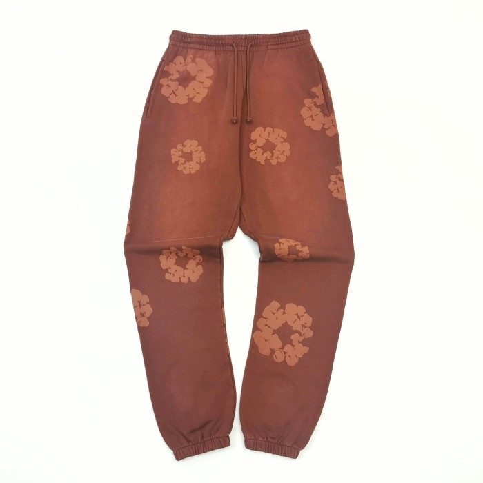 1:1 quality version 28311423 Kapok Print Washed Version Sweatpants 2 colors