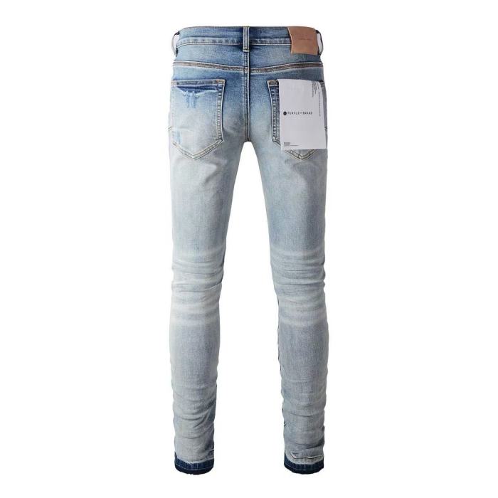   1:1 quality version 28313163 Blue Ripped Patch Jeans