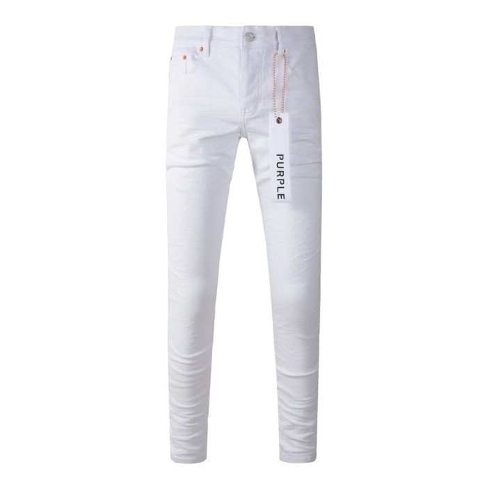   1:1 quality version 28313167 Pure White Distressed Jeans