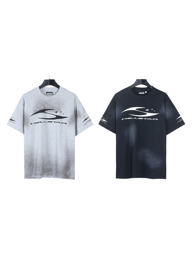 28314285 Distressed H Letter Logo Printed Washed Version Tee 2 colors