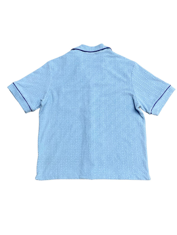 1:1 quality version 28314268 Embroidered Jacquard Polo Shirt & Shorts Set 3 colors