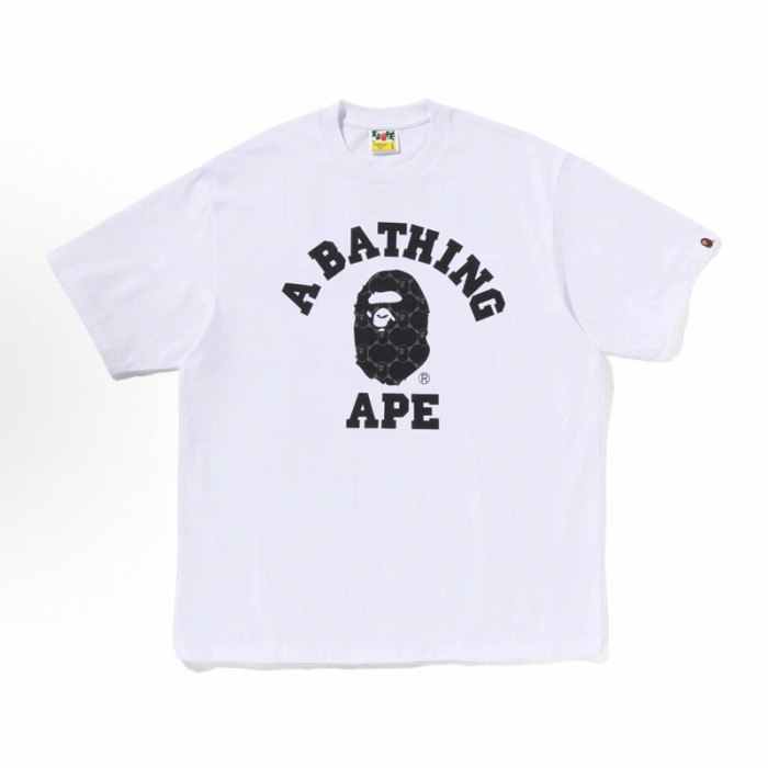 28325707 Camouflage Fuzzy Round Badge Ape Head Print tee 16 colors