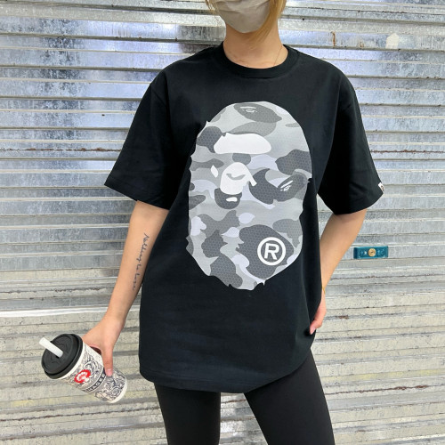 1:1 quality version 28326458 Honeycomb Camouflage Big Head Printed Tee 4 colors