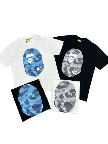 1:1 quality version 28326458 Honeycomb Camouflage Big Head Printed Tee 4 colors