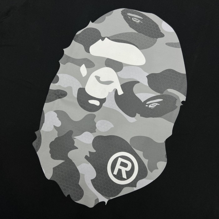 1:1 quality version 28326458 Honeycomb Camouflage Big Head Printed Tee 4 colors