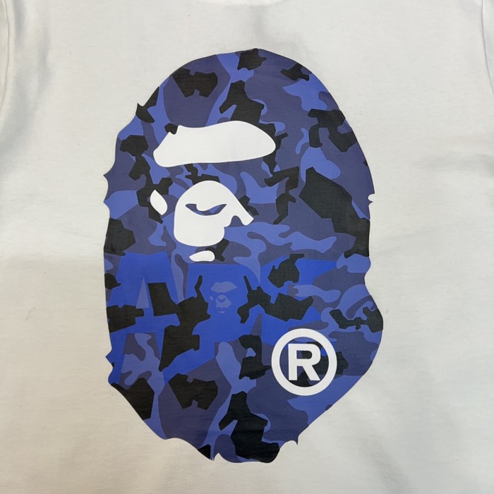 1:1 quality version 28326454 Front and back desert camouflage apes big head print Tee 4 colors