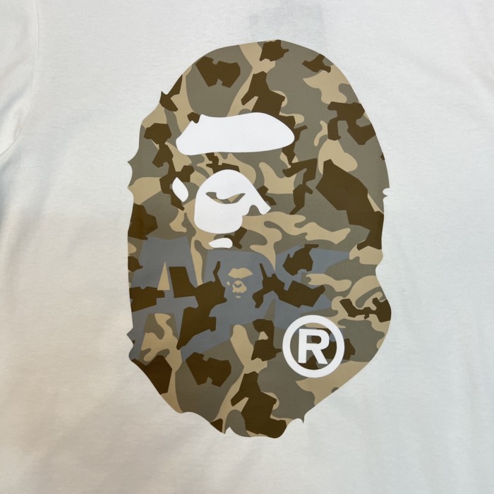 1:1 quality version 28326454 Front and back desert camouflage apes big head print Tee 4 colors