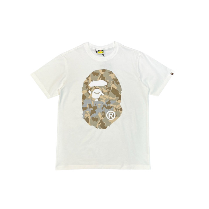 1:1 quality version 28326454 Front and back desert camouflage apes big head print Tee 4 colors