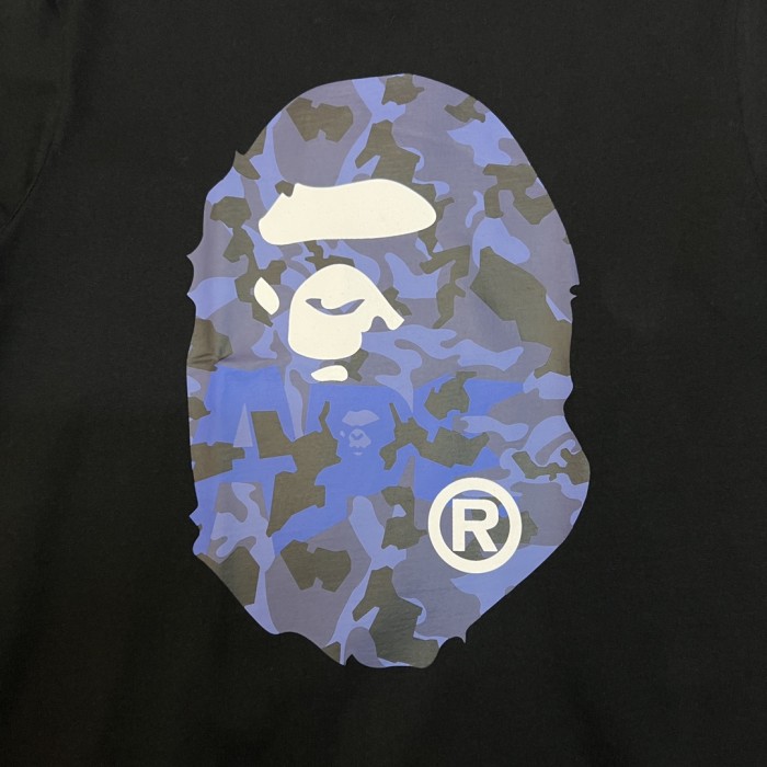 1:1 quality version 28326454 Front and back desert camouflage apes big head print Tee 4 colors