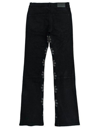 1:1 quality version 28328556 Beaded Embroidered Logo Jeans