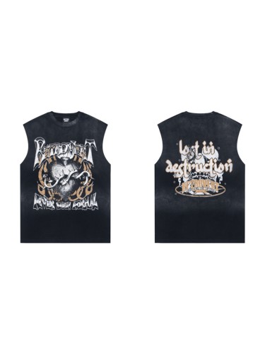 28329891 Thorny Heart Print Vest