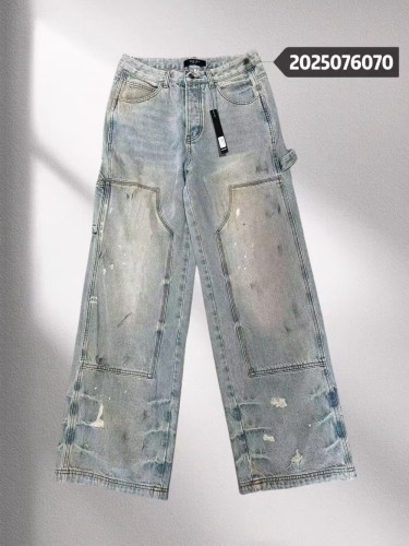 1:1 quality version 28329820 Frayed Vintage Wide Leg Denim Jeans