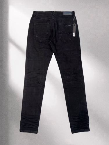 1:1 quality version 28330386 pure black pleated jeans