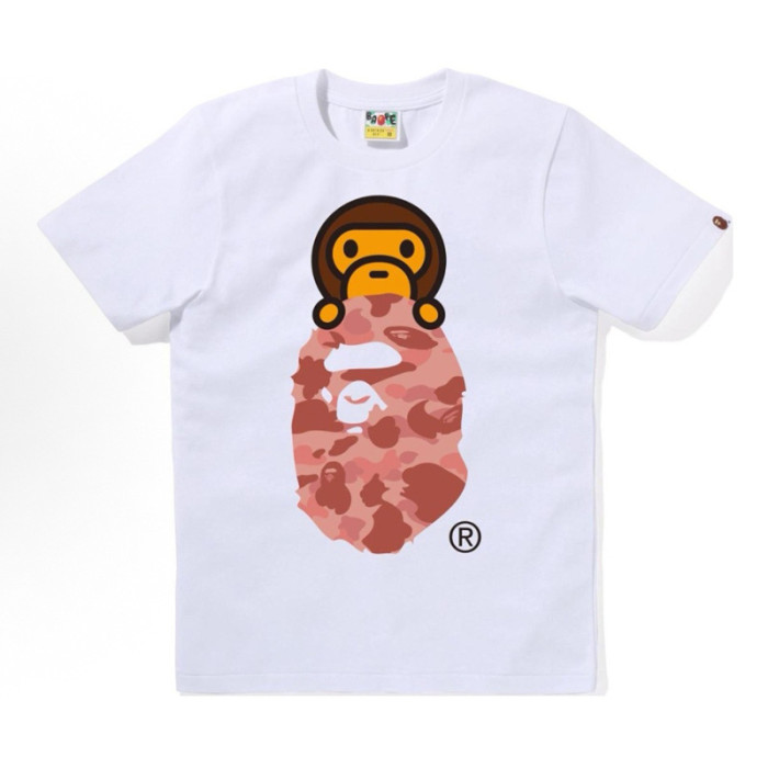 28330499 Baby Milo Camouflage Ape Head Print tee 15 colors