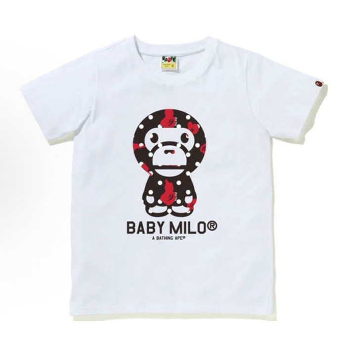 28330499 Baby Milo Camouflage Ape Head Print tee 15 colors