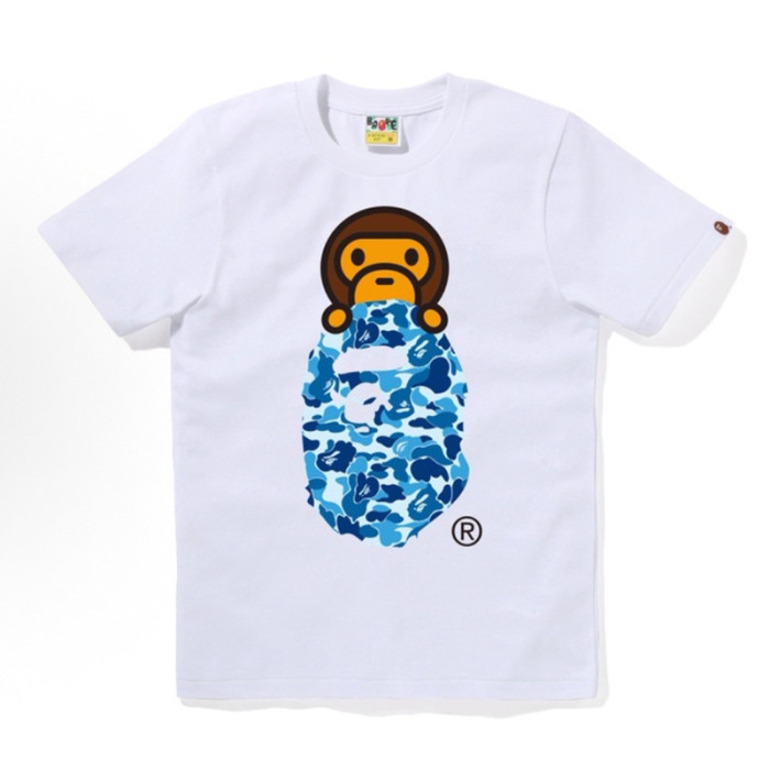 28330499 Baby Milo Camouflage Ape Head Print tee 15 colors