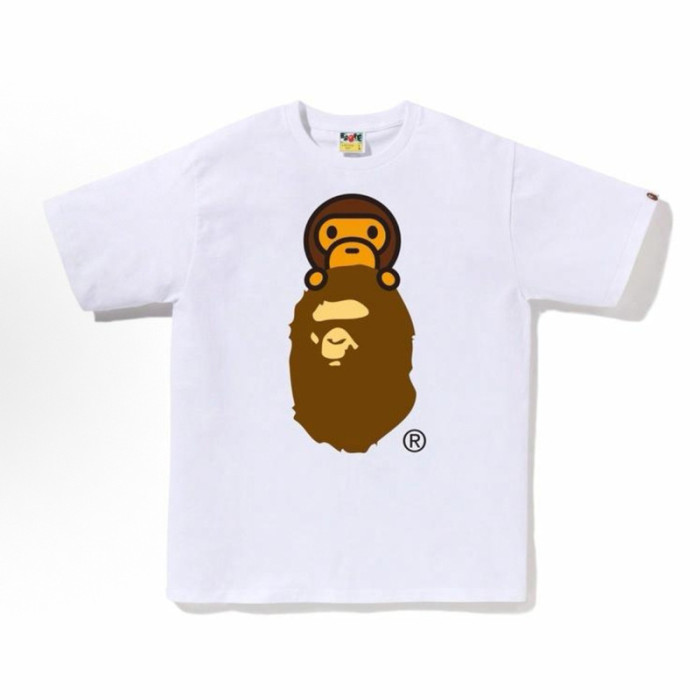 28330499 Baby Milo Camouflage Ape Head Print tee 15 colors