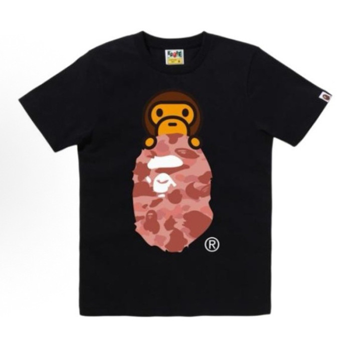 28330499 Baby Milo Camouflage Ape Head Print tee 15 colors