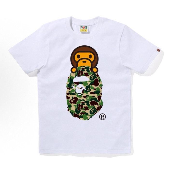 28330499 Baby Milo Camouflage Ape Head Print tee 15 colors