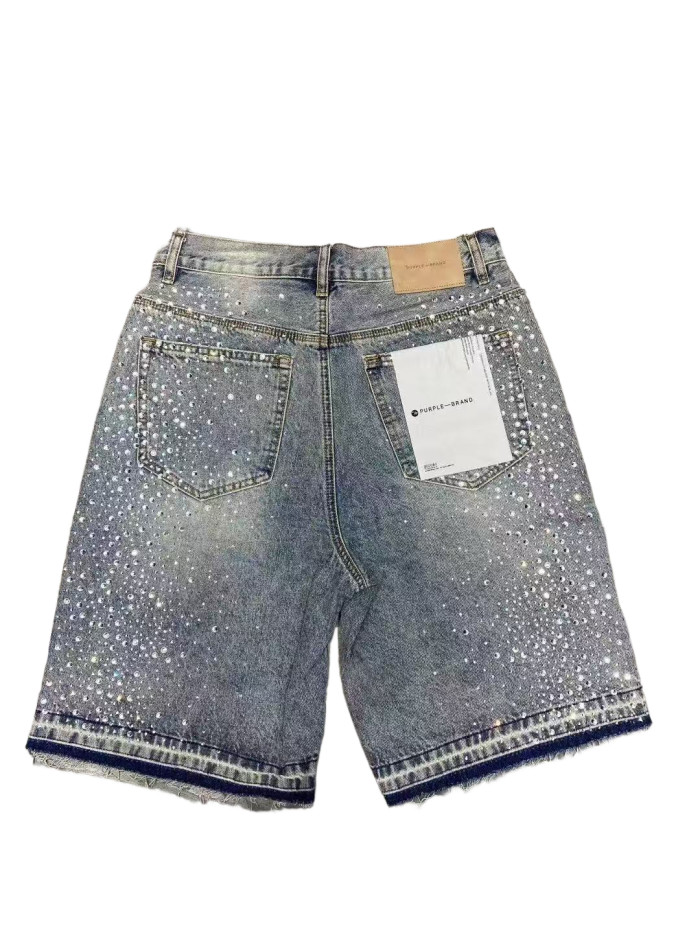 1:1 quality version 28330395 Fireworks Rhinestone Denim Shorts