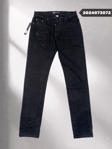 1:1 quality version 28330386 pure black pleated jeans