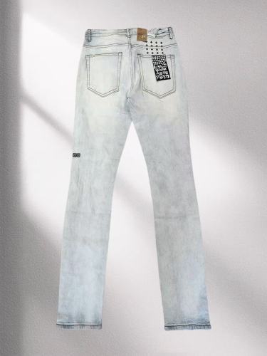 1:1 quality version 28339567 Logo Print Distressed Denim Jeans