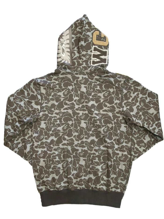A Bathing Ape Bape  1:1 quality version 28339390 DSM 15th Anniversary Ginza Limited Edition Camouflage Shark Hoodie