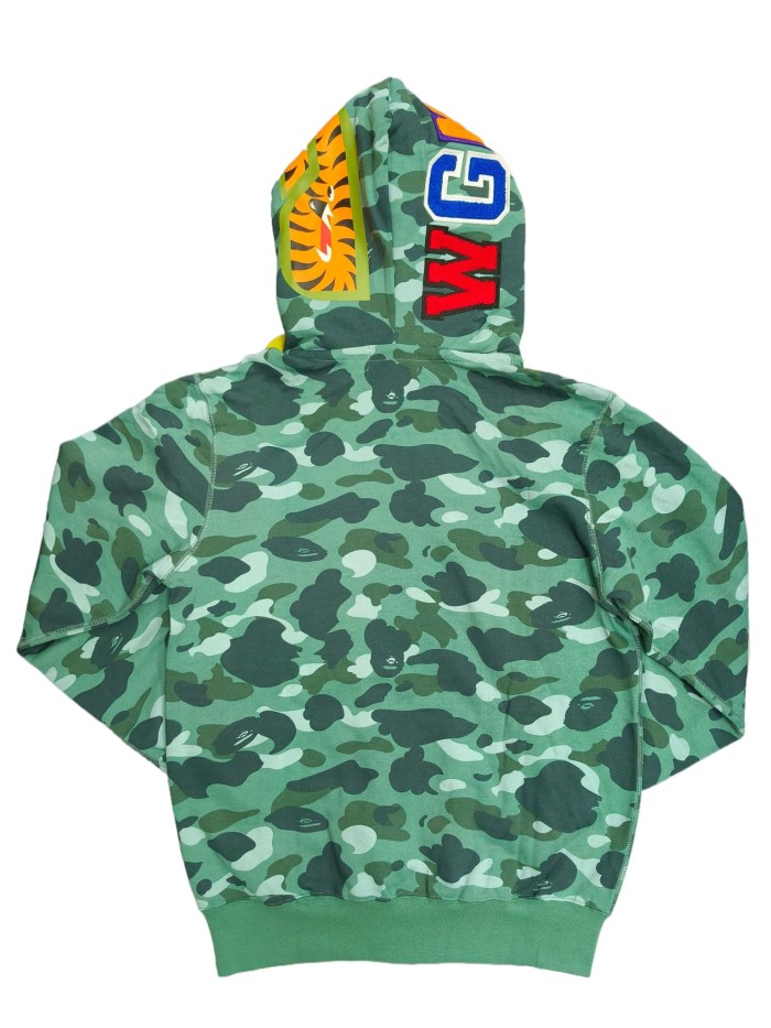 1:1 quality version 28339423 Double-hooded large flower camouflage shark hoodie 5 colors