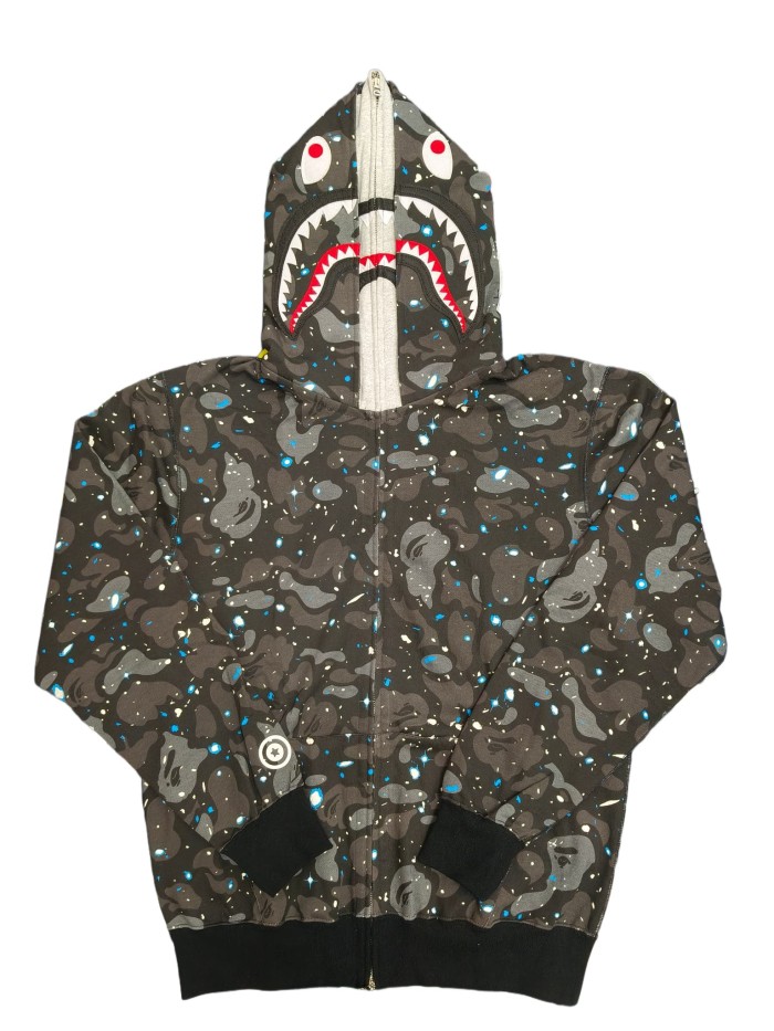 [buy more save more]1:1 quality version 28339403 Starry Camouflage Double-Headed Shark Hoodie