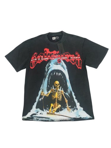 [Buy Two Get One Free]28220249 Skull Shark Print Tee