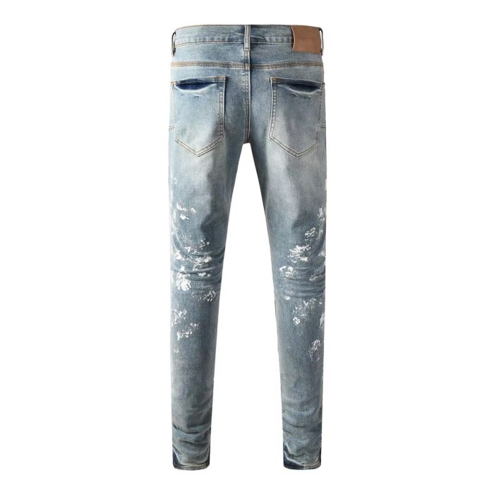 [buy more save more]1:1 quality version 28342843 Graffiti Small Foot Jeans