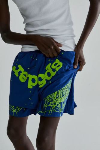 1:1 quality version 28348536 Letter Star Print Back Pocket Ripped Shorts 2 colors