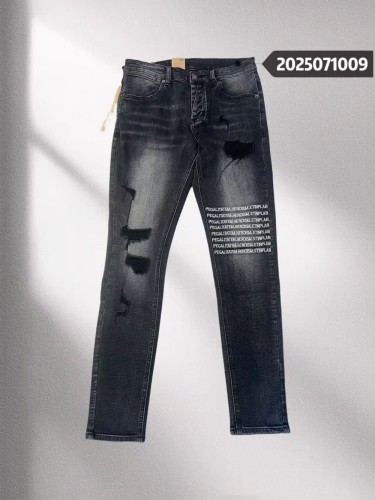 1:1 quality version 28348599 Embroidered letter distressed jeans