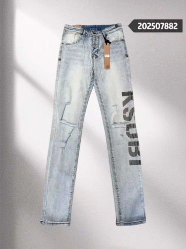 1:1 quality version 28348601 Vertical Letter Large Print Ripped jeans