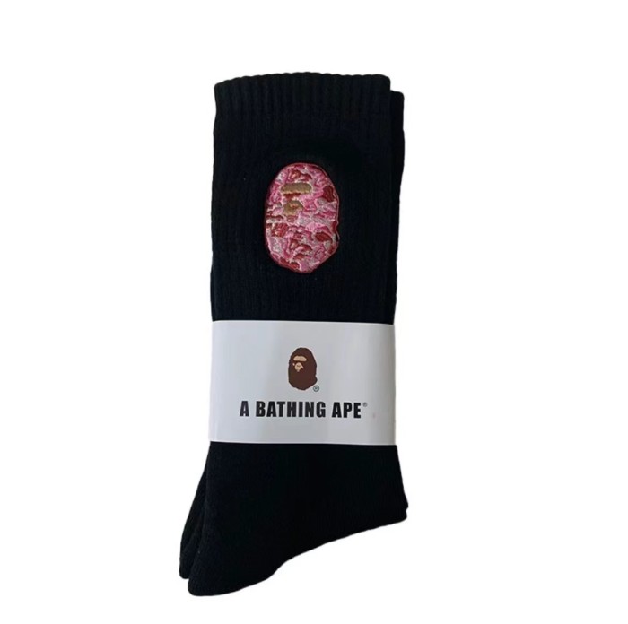 28351350 Shark Camouflage Ape Head Embroidered Mid-Calf Socks 20 colors