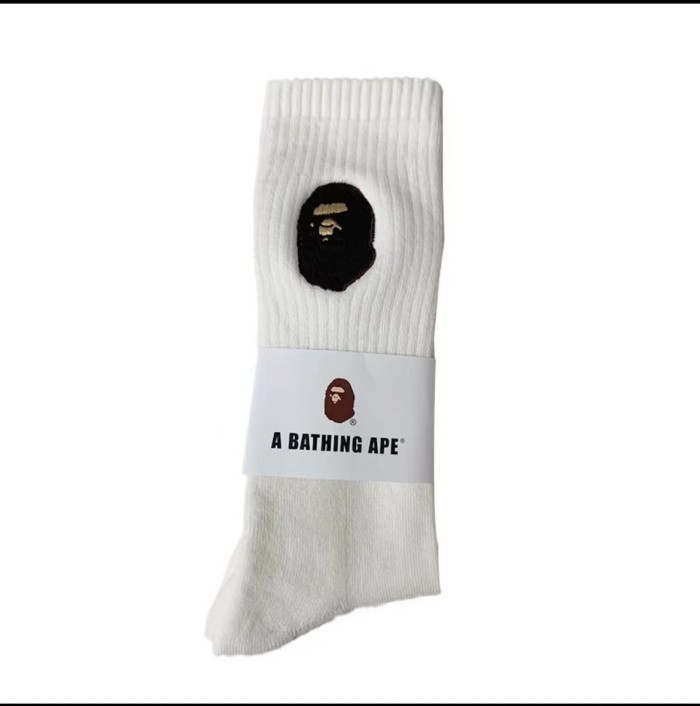 28351350 Shark Camouflage Ape Head Embroidered Mid-Calf Socks 20 colors