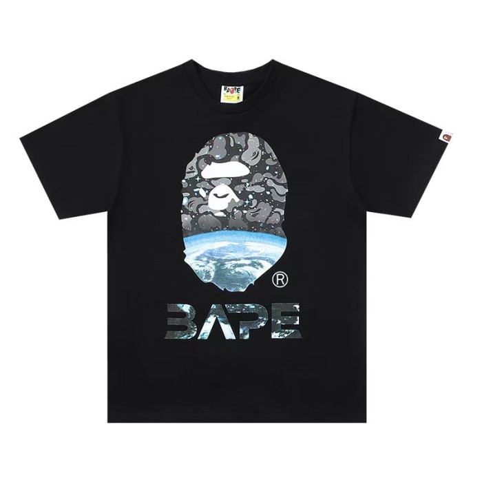 28354002 Colorful Camouflage Ape Head Initial Print tee 8 colors