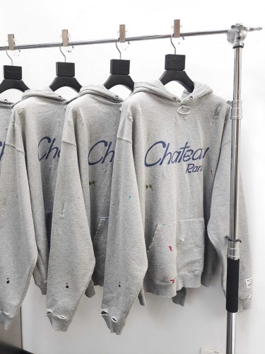 1:1 quality version 28354992 Winery Hand-Painted Print Distressed Hoodie