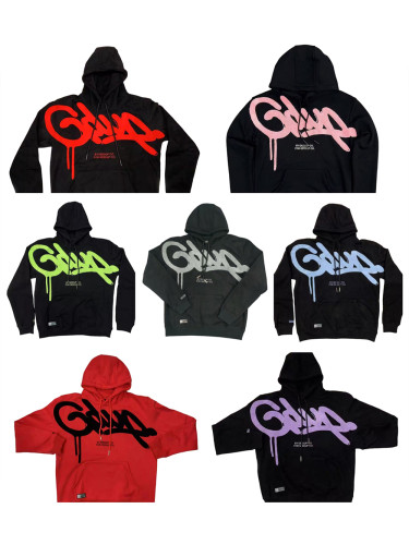 28357732 Flocked Large Letter Hoodie 7 colors